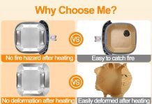 Air Fryer Liners review Air Fryer Liners, 100Pcs Aluminum Foil Air Fryer Disposable Paper Liner