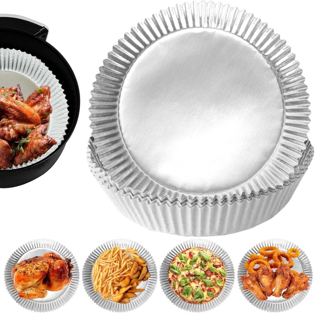 Air Fryer Liners review | Air Fryer Reviews Air Fryer Liners, 100Pcs Aluminum Foil Air Fryer Disposable Paper Liner