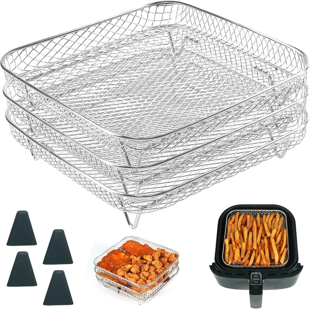Product Name: BYKITCHEN 8 inch Square Air Fryer Rack for Cosori,Ninja,Gourmia Airfryer review | Air Fryer Reviews BYKITCHEN inch Square Air Fryer Rack for Cosori,Ninja,Gourmia Airfryer