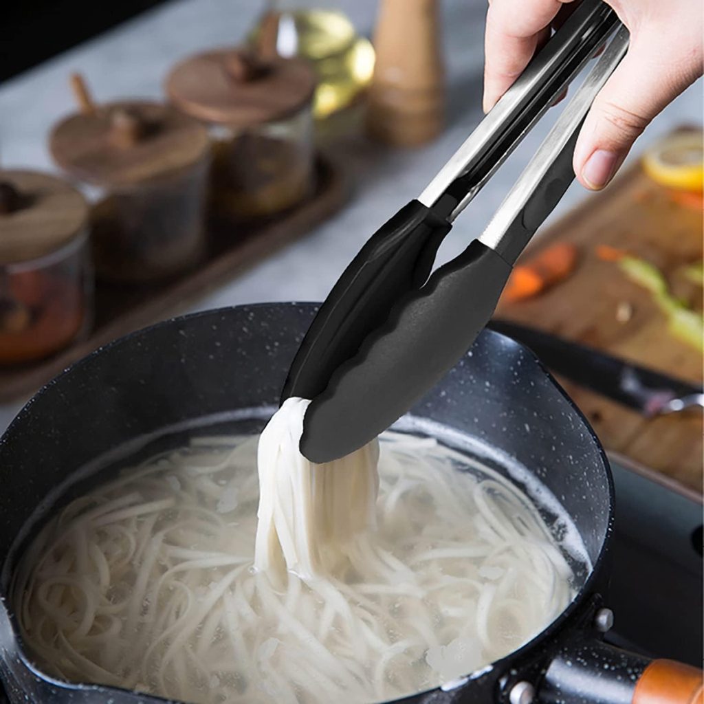 HINMAY Small Silicone Tongs 7-Inch Mini Serving Tongs, Set of 3 (Black Gray White) review | Air Fryer Reviews https://www.amazon.com/dp/B0951LKHZW - HINMAY Small Silicone Tongs 7-Inch Mini Serving Tongs, Set of (Black Gray White)