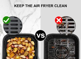 Square Silicone Air Fryer Liners Pack 5-6.5QT for Ninja AF141/181