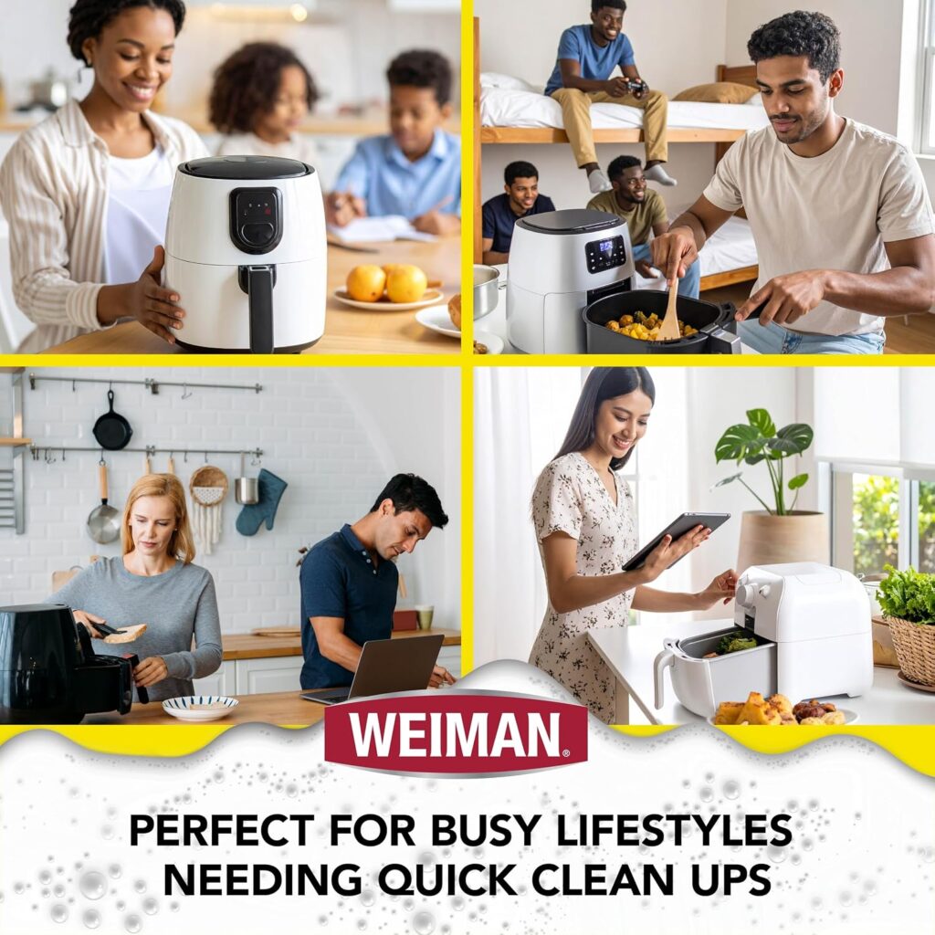 Weiman Foaming Air Fryer Cleaning Kit, Cleaner & Degreaser for Ceramic Baskets & Trays, Removes Grease, Grime, Oil & Baked-On Food, Includes Non-Abrasive Sponge, Fast-Acting, Residue-Free, 14 oz review | Air Fryer Reviews Weiman Foaming Air Fryer Cleaning Kit, Cleaner & Degreaser for Ceramic Baskets & Trays, Removes Grease, Grime, Oil & Baked-On Food, Includes Non-Abrasive Sponge, Fast-Acting, Residue-Free, oz review