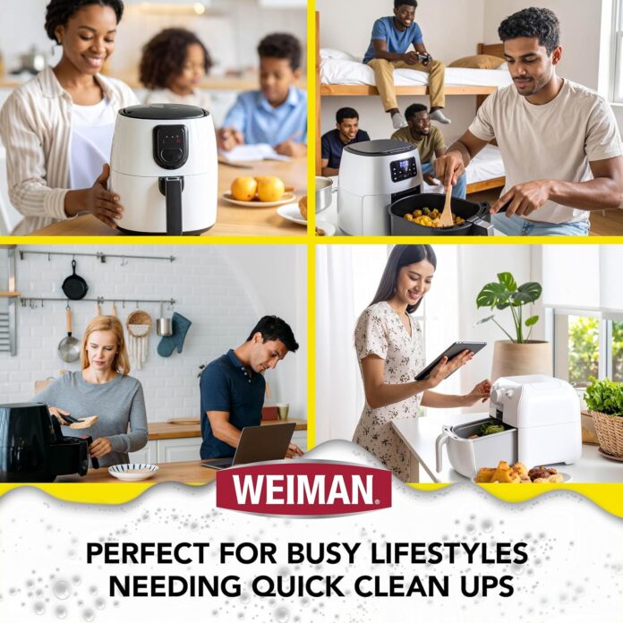 Weiman Foaming Air Fryer Cleaning Kit, Cleaner & Degreaser for Ceramic Baskets & Trays, Removes Grease, Grime, Oil & Baked-On Food, Includes Non-Abrasive Sponge, Fast-Acting, Residue-Free, oz review Weiman Foaming Air Fryer Cleaning Kit, Cleaner & Degreaser for Ceramic Baskets & Trays, Removes Grease, Grime, Oil & Baked-On Food, Includes Non-Abrasive Sponge, Fast-Acting, Residue-Free, oz review